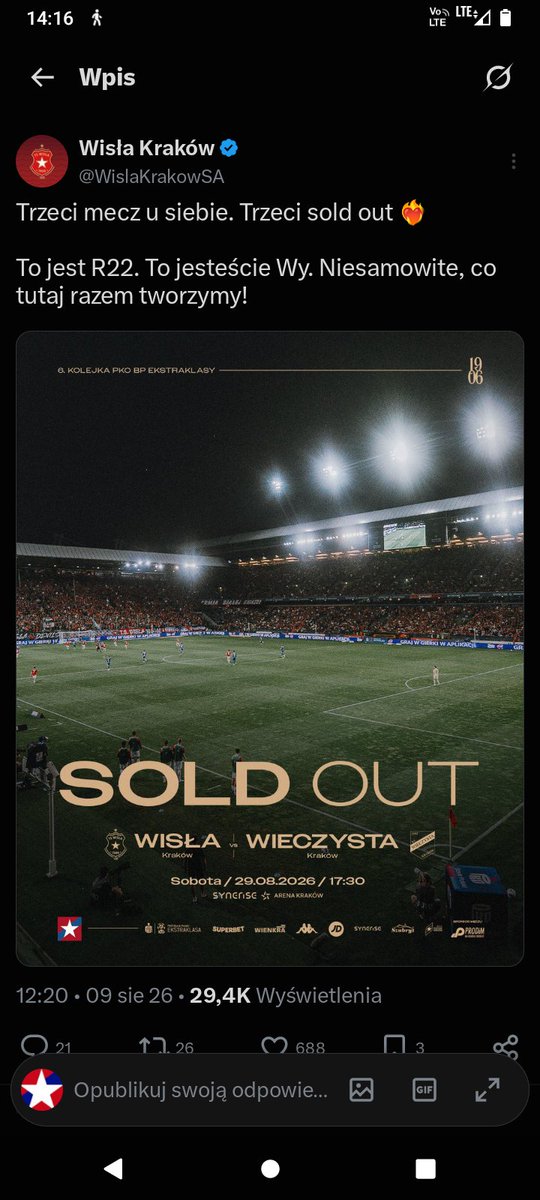 Kogut234's tweet photo. Bo Wiślakiem się JEST a nie bywa:) https://t.co/npzZ3kcRww