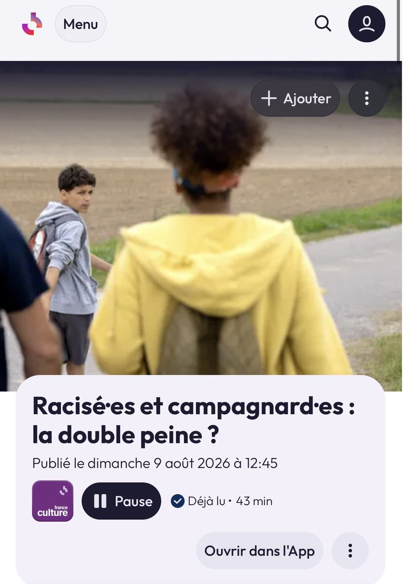 AlerteMediasFR's tweet photo. ❗️SAISIE ARCOM

Quelle émission honteuse !
La radio de service public FRANCE CULTURE a consacré ce dimanche à 12h45 une émission entièrement à charge contre les Français vivant en territoires ruraux "les campagnards" (sic) où régneraient le racisme et la xénophobie 

Tous les invités de l’animatrice Oumy Diallo sont allés dans ce sens :
Achraf Manar, Militant, acteur culturel et co-fondateur de l’association “Destins liés : 
"Le racisme c’est dans tout le cercle social, c’est tout le temps"
"L’Etat nourrit les structures racistes"
Nonna Mayer, Chercheuse en science politique, spécialiste de sociologie électorale et de l’extrême droite : 
"C’est lié à l’essor du RN le parti le + xénophobe et qui encourage les propos racistes"
"L’existence du racisme systémique en France est indéniable" 
Clément Reversé auteur d’une enquête sur les "cassos" dans les campagnes 
et Eléna Roney, journaliste de Street Press média d’extrême gauche 

Le service public a de nouveau organisé un "débat" à sens unique et sans AUCUNE contradiction sur un sujet prêtant à controverse, ne remplissant absolument pas sa mission de service public

Comment le service public peut être pris ainsi en otage par un camp politique ?

Si vous souhaitez que l'ARCOM intervienne et mette en garde FRANCE CULTURE pour ce manque total de pluralisme dans le traitement de l’information, nous vous indiquons la procédure :

Voici le lien de signalement ARCOM

https://t.co/BuG6vQ0dpR

puis vous saisissez 
Radio : FRANCE CULTURE
Date : 9 août 2026
Horaire de la séquence : 12h45
Programme : LE MAGAZINE DU WEEK-END

puis "le programme était inapproprié ..."
puis "conditions de traitement de l’information"
puis "Manque d’honnêteté et de rigueur"

Voici ce qu'il faut déclarer (faites un copier/coller) : 
"Ce dimanche à 12h45, FRANCE CULTURE a organisé un débat sur le racisme en France dans les territoires ruraux avec 4 invités sans aucune contradiction allant tous dans le même sens : le racisme et la xénophobie règnent dans les territoires ruraux français 

L’ éditeur de service public a l’obligation d’assurer l’expression pluraliste des courants de pensée et d’opinion ainsi que des différents points de vue sur des sujets prêtant à controverse

La présentatrice n’a apporté aucune nuance, ni contradiction 

L’éditeur a pour obligation de faire preuve d’honnêteté et de rigueur dans la présentation et le traitement l’information"

Puis vous indiquer votre nom, prénom et email 
L’ARCOM vous demandera de valider votre saisine sur votre adresse email…
Et le tour est joué !

Cela ne vous prendra même pas 2 minutes 😉