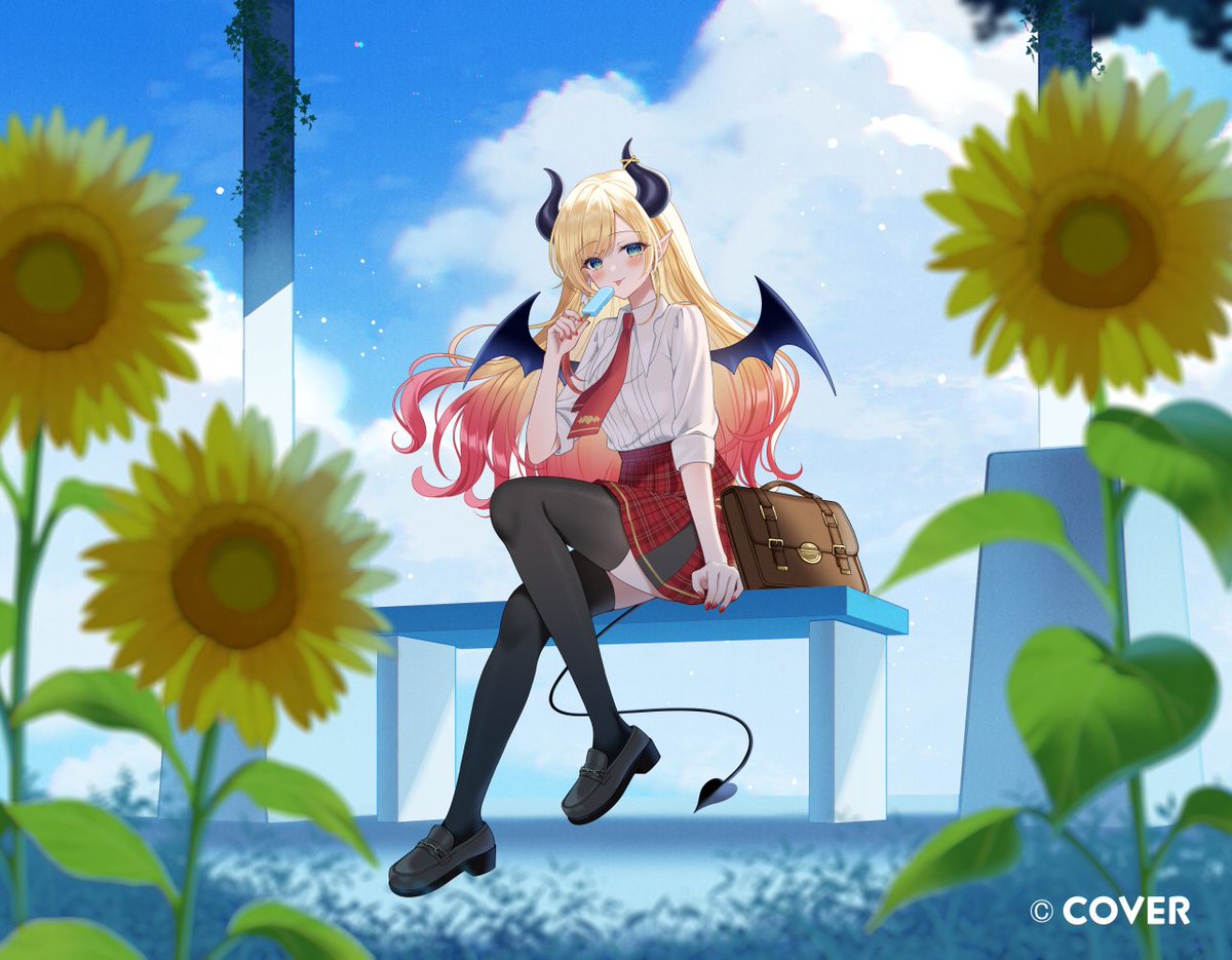 misa_chainchroA's tweet photo. 【お仕事告知】
癒月ちょこ様のオリジナル曲『サマーラブ』のMVイラストを担当させていただきました！
夏にぴったりのキラキラな楽曲です！
ぜひこの夏に聴いてみてください～！ https://t.co/5UxUXePlTy