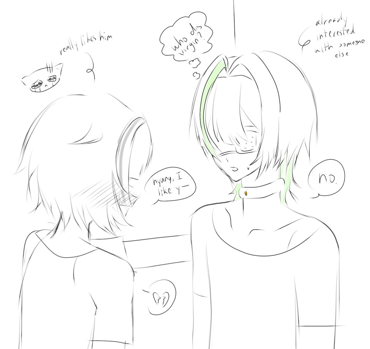 lk__tl's tweet photo. poorly drawn interaction between hao and eunhae https://t.co/ihdlXKcQnE