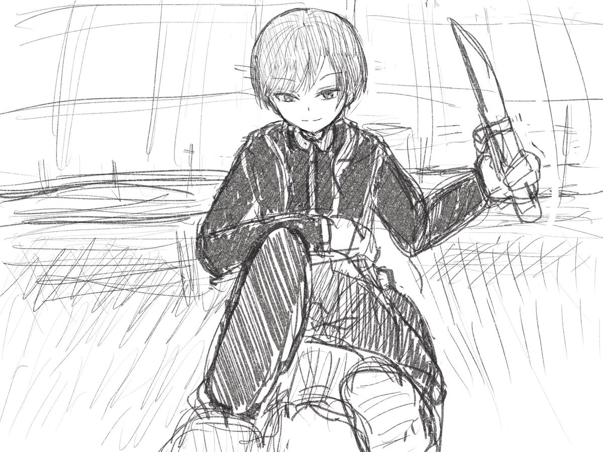 Smizora's tweet photo. ねこさんとドロディス自陣で線画交換して遊びました～～！ラフ(狭高)→線画(猫餅)→色塗り(狭高)→加工(猫餅)でやりました！最後加工の力ってすげーー！！なりましたねおしゃれ～～！
もう1個のほうはねこさんがあげてるよ。 https://t.co/34aJSFdSsS