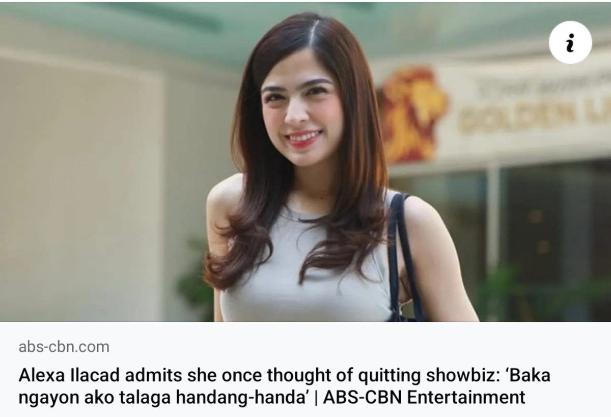 SolidALXStanOFC's tweet photo. 080926 | via ABS-CBN on fb 📷

Check this out! #AlexaIlacad
🔗:https://t.co/edCcPommp9

READ HERE ⬇️
🔗: https://t.co/NQoUxzq9vg https://t.co/eBjN0zBADq
