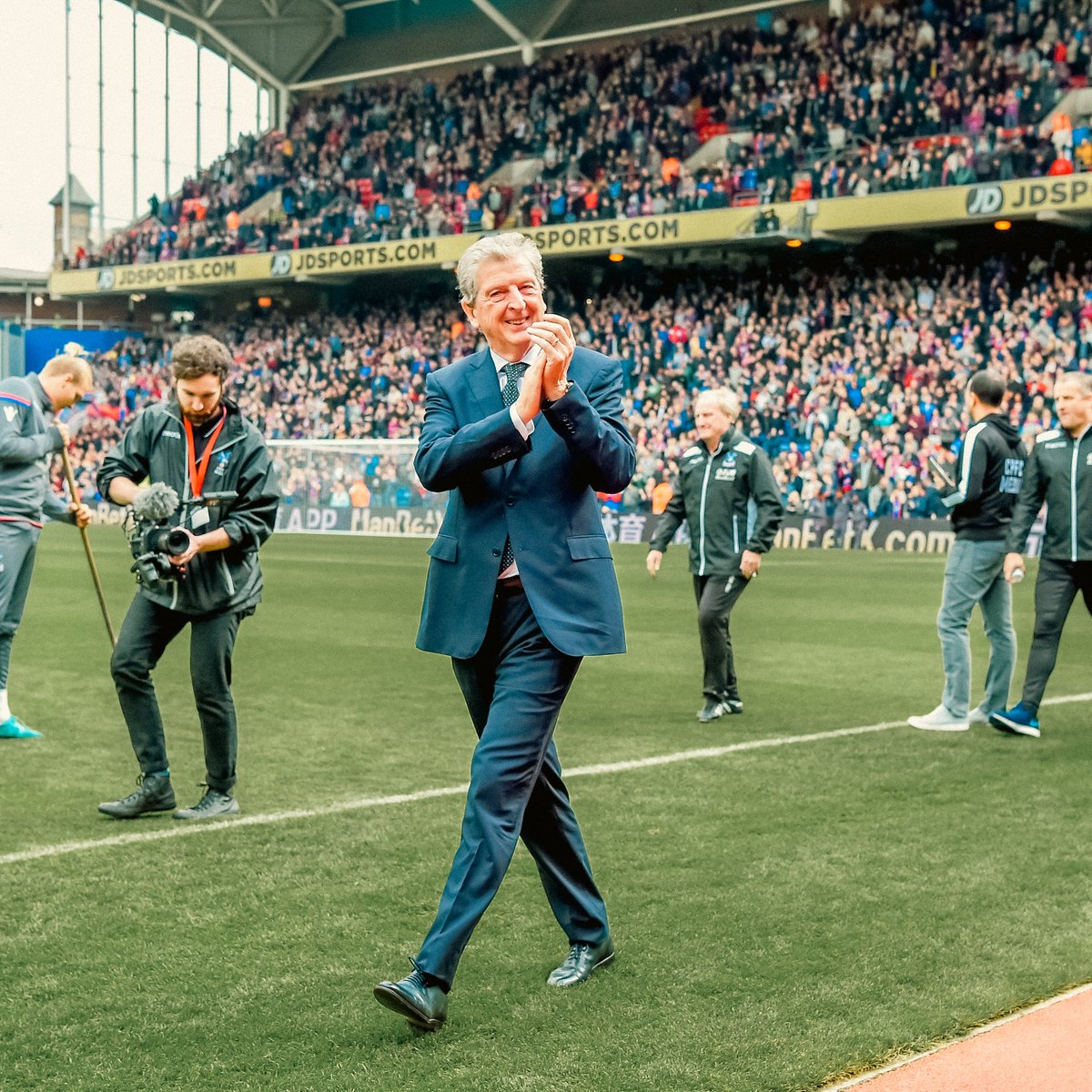 CPFC's tweet photo. Our Roy 🥰

Sending birthday wishes to one of our own, Roy Hodgson ❤️💙 https://t.co/oZidEyt7Hi