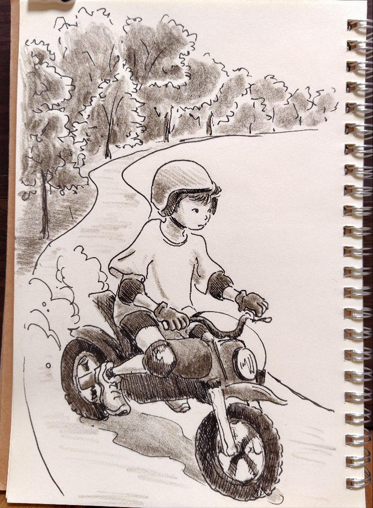 gaozoo's tweet photo. Beeeeeeeeeeee！

#イラスト #ペン画 #バイク #pen #motorcycle https://t.co/oXvR4q7L2m