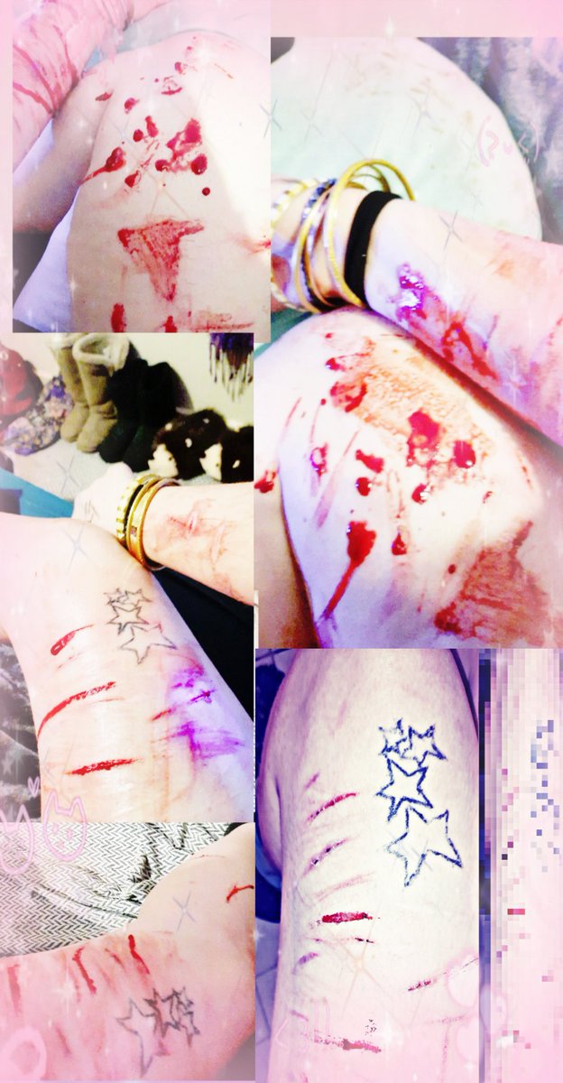 xuncertainxx's tweet photo. All fake!¡!¡ sfx makeup gore from about a week ago :3
#988twt #shtwt #subtwt #sfxmakeup https://t.co/Gb2iOj4YcW