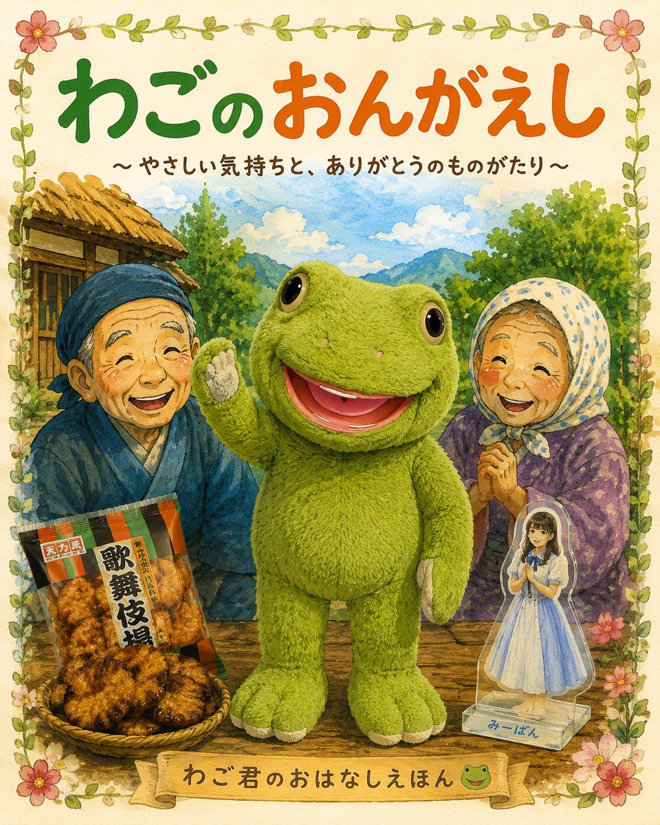 iguritto's tweet photo. ｢わごのおんがえし｣という絵本を作りました。 https://t.co/JYPP3v0Fxn
