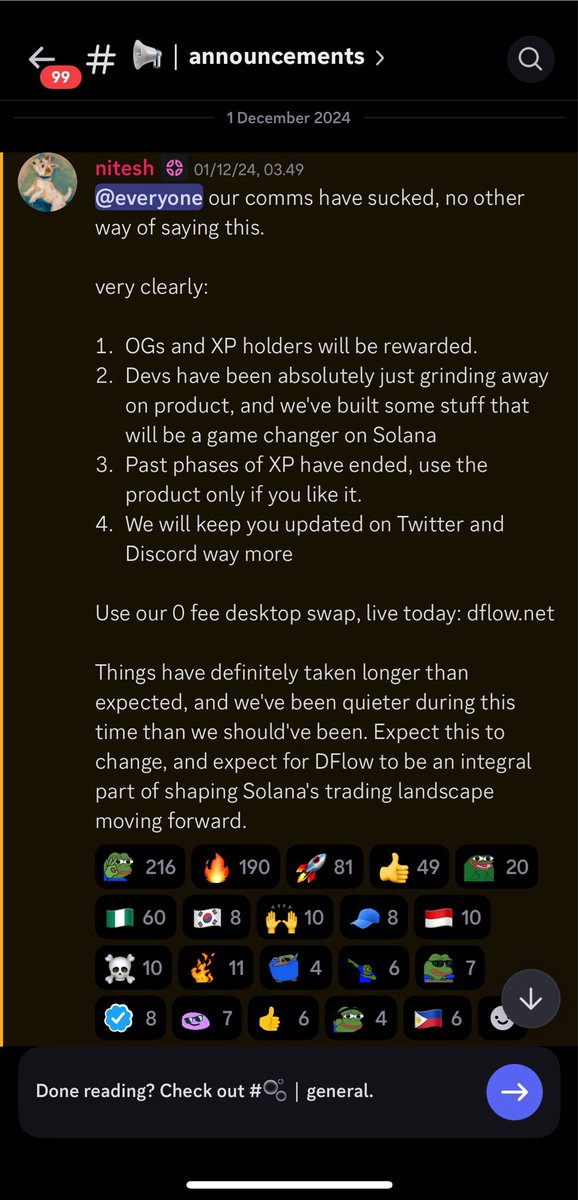 sharga0505's tweet photo. @sol_nxxn DFlow… they ignored the community and deleted the Discord server. Absolutely embarrassing…The CEO dont have integrity https://t.co/kVckFlBpf1