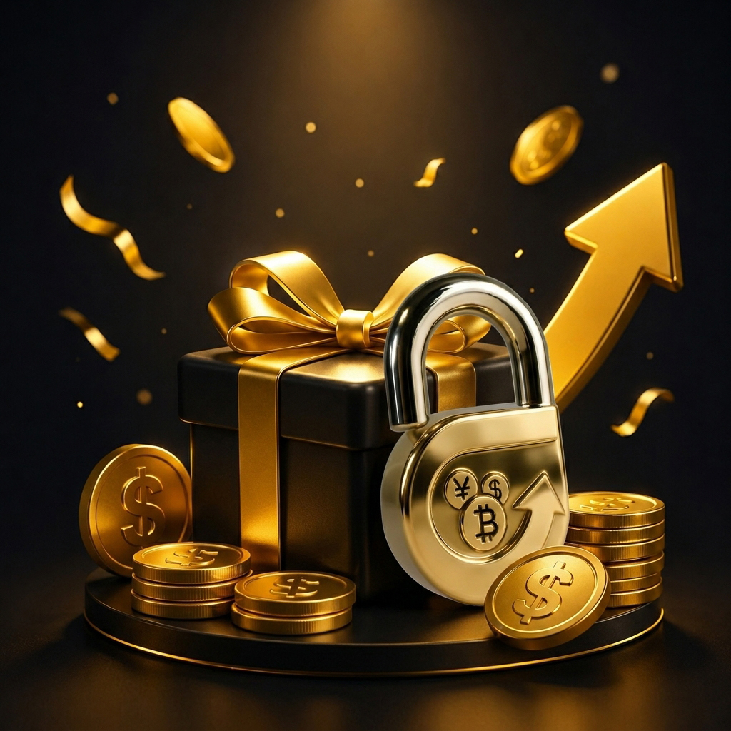 changekon's tweet photo. 🎁 با توجه به نوسانات قیمت ارز، جوایز و شرایط دریافت آن‌ها به‌طور ماهانه به‌روز می‌شوند تا همیشه متناسب با شرایط روز باشند.
همین حالا وارد بخش جوایز شوید و آخرین جوایز و شرایط دریافت آن‌ها را ببینید. 💛 https://t.co/XXou9ogXeh