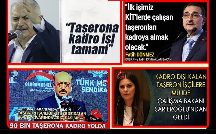 SonSes353048's tweet photo. @isikhanvedat Emekçiye verdiğiniz sözü tutmadınız.
TaşeronKadro İstiyor
Her seçim dönemi verdiğiniz kadro sözlerine sadık kalmadınız 
Hakkımızı Helal Etmiyoruz 
@RTErdogan 
@tcbestepe 
@iletisim @dbdevletbahceli https://t.co/3pbqPEGJvP