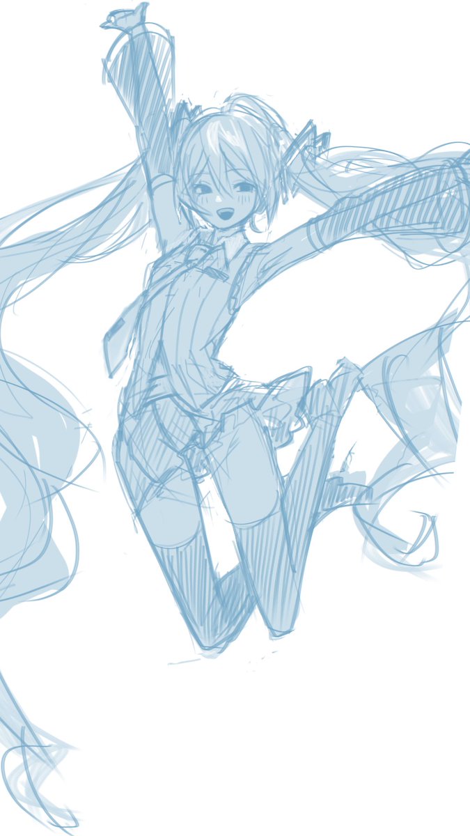 cicada158544's tweet photo. 久々のラフ
#初音ミク https://t.co/HiyxezzDoJ