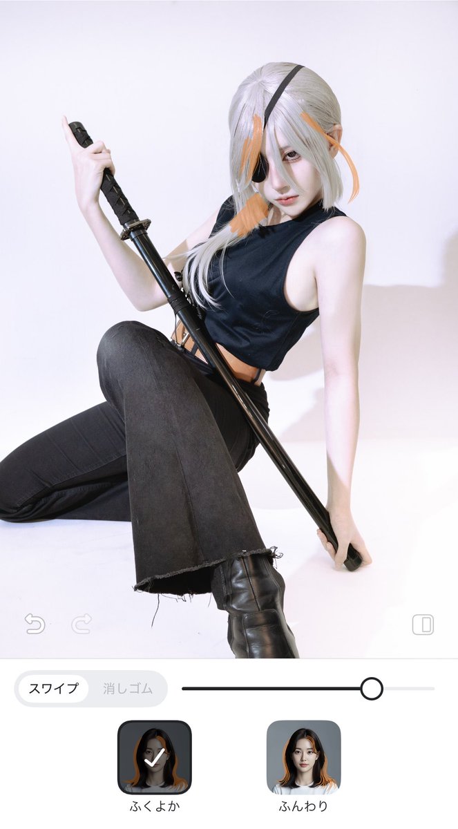 teyaeneRingo's tweet photo. 私、コスプレ写真の迫力とかクオリティにおいてウィッグのシルエットやひらみって本当に大事だと思っていて、
Meituさんの髪の毛加工に何回助けられたか分からないので共有させて下さい…!!
リプに詳しいやり方書いておきます✨️ https://t.co/yJ0pAXTTSE