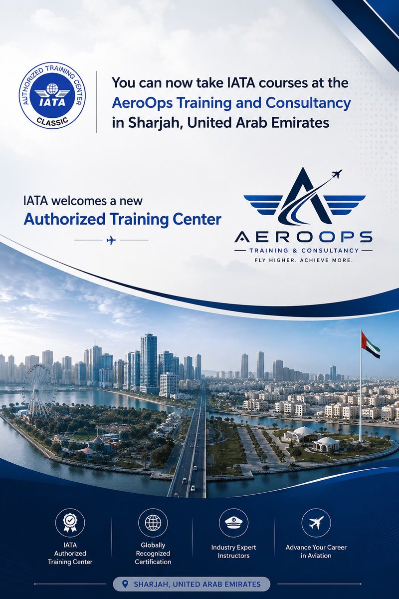 AeroOpsTraining's tweet photo. الان مع اكاديمية AeroOps يمكنك بدء مسيرتك بعالم الطيران بالدبلوم التنفيذي لتشغيل المطارات الدولية المعتمد من قبل منظمة IATA الدولية باذر بحجز مقعدك المقاعد محدوده ✨ #السعودية #وظائف_السعودية #خصومات #دبلوم #طيران @IATA https://t.co/4aJ4hzAF9l