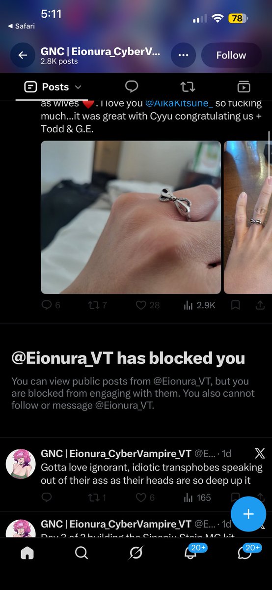 TimmyTOnTheFly's tweet photo. Lmao this man blocked me the second biology showed up.

Men don’t become women because they put on a ring and cry about “wives.” Chromosomes, gametes, and reproductive reality don’t care about your feelings or your block button.

Science isn’t bigoted — delusion is 🤡🤡🤷🏽‍♂️🤣💯 https://t.co/sjzb9Yp1SZ