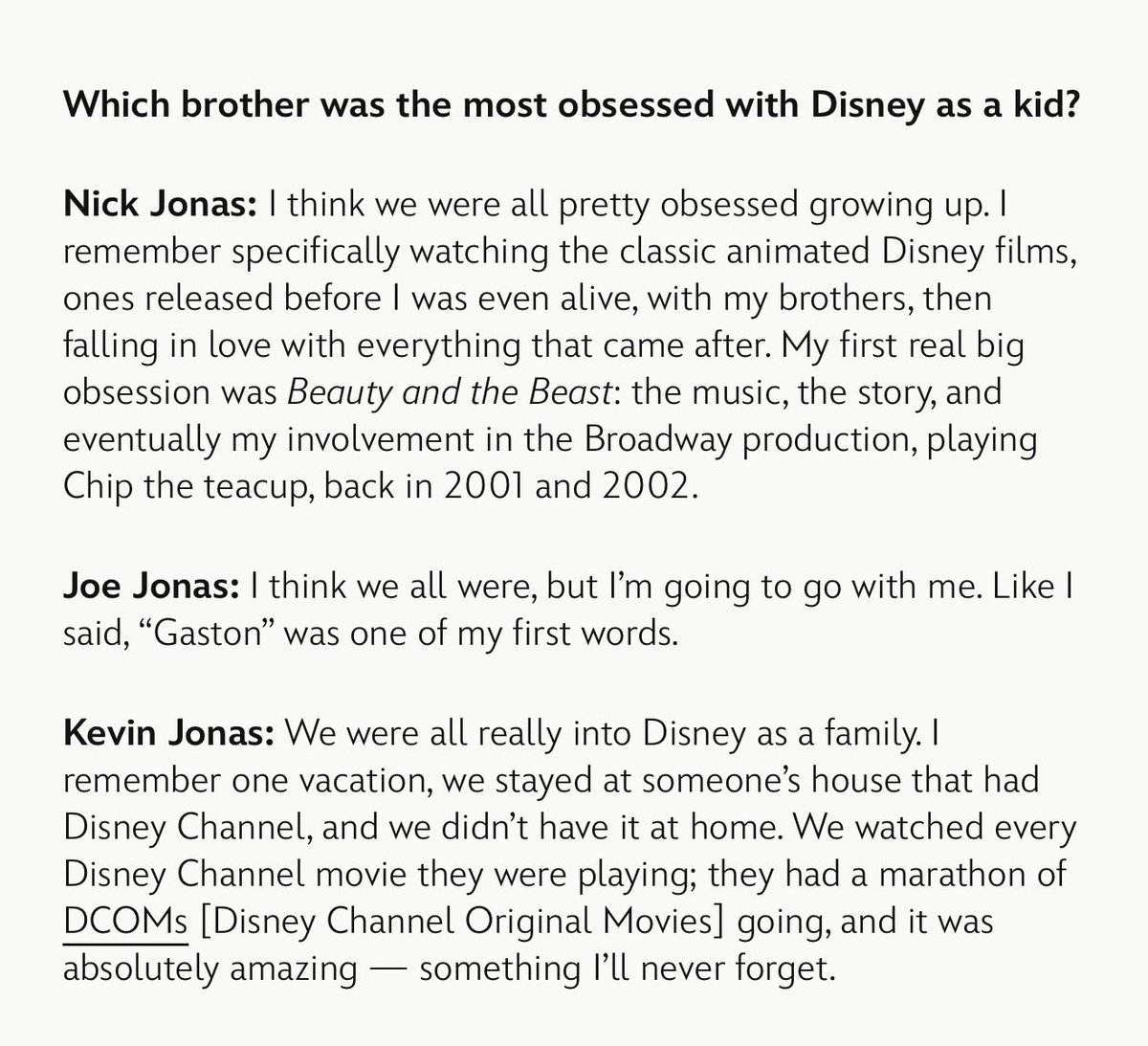 Jonas_DailyNews's tweet photo. Disney Legends In Conversation: Jonas Brothers https://t.co/RTa1GeCdia https://t.co/ZZx0Z66vME
