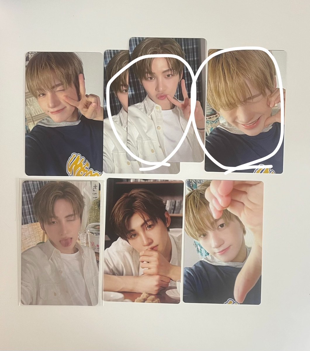 nonioO_'s tweet photo. @poygyi 再度リプライ失礼します🙇🏻‍♀️
weverseトレカが別の方と交換が決まっていたことが抜けておりました、大変申し訳ございません。可能であれば丸つけた2:2で交換していただくことはできますでしょうか？ https://t.co/78mHVJwAlZ