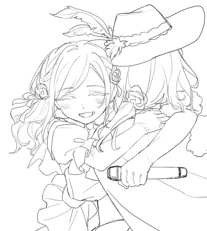 nna_saku24820's tweet photo. #ハグの日 
原本是打算画完才发的，找了找只有这个抱抱没发过了） https://t.co/kbjicd6tqO