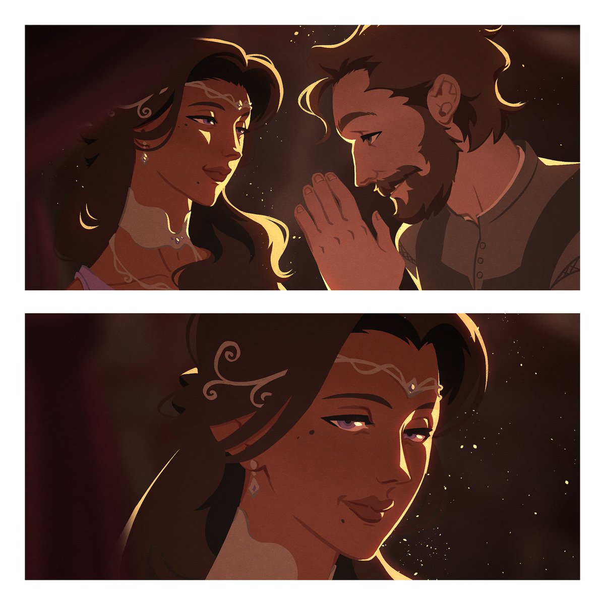 kathrenax's tweet photo. "...but only after the wild wolf spoke to her on behalf of a brother too shy to leave his bench".

#asharadayne #brandonstark #nedstark #asoiaf #harrenhal https://t.co/fnGMCHUetG