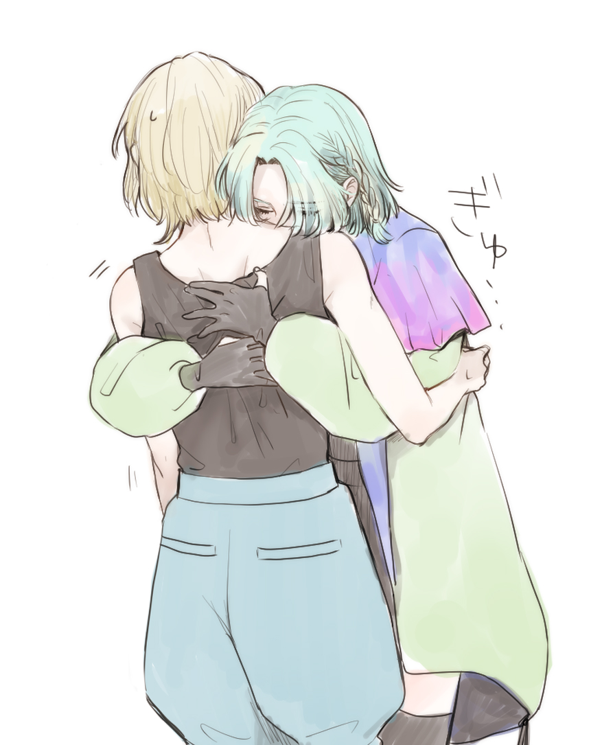 voke_gayo's tweet photo. 前描いたハグでも再掲するか…（全部、♀） https://t.co/lboLdT31mv