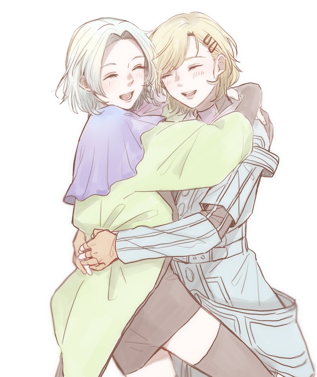 voke_gayo's tweet photo. 前描いたハグでも再掲するか…（全部、♀） https://t.co/lboLdT31mv