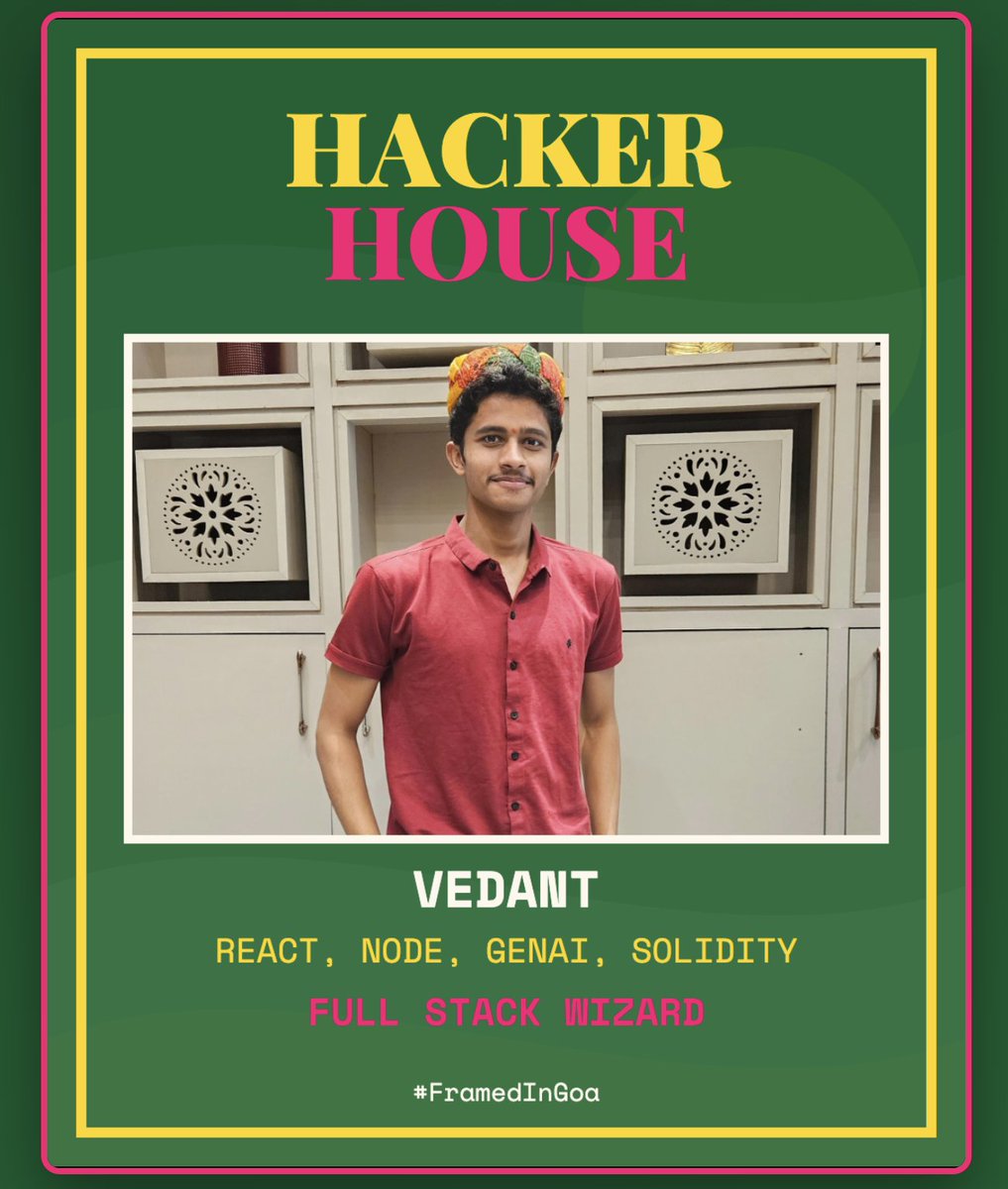 VedantKulk92973's tweet photo. @247pmstudio The North remembers. βοΈ
And House Stark ships. βοΈ
Built & deployed the HHGoaβ26 ID Card / Frame Generator.
πͺͺ https://t.co/7TrEjXmBgy
Team: House Stark
#HHGoa26 #FrameInGoa https://t.co/YUw7zCOg6g