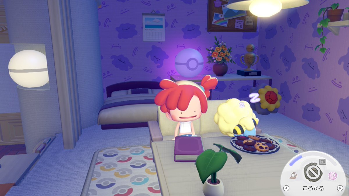 7star8hrk's tweet photo. うああああ！！！クラウド島でスターミーちゃん来るの自宅のソファーで待ってたらメリープちゃんが隣で寝てた！！！
可愛すぎる！！！！😭😭😭😭❤❤❤
 #ぽこあポケモン
 #ぽこポケ https://t.co/YdPej4XMvg