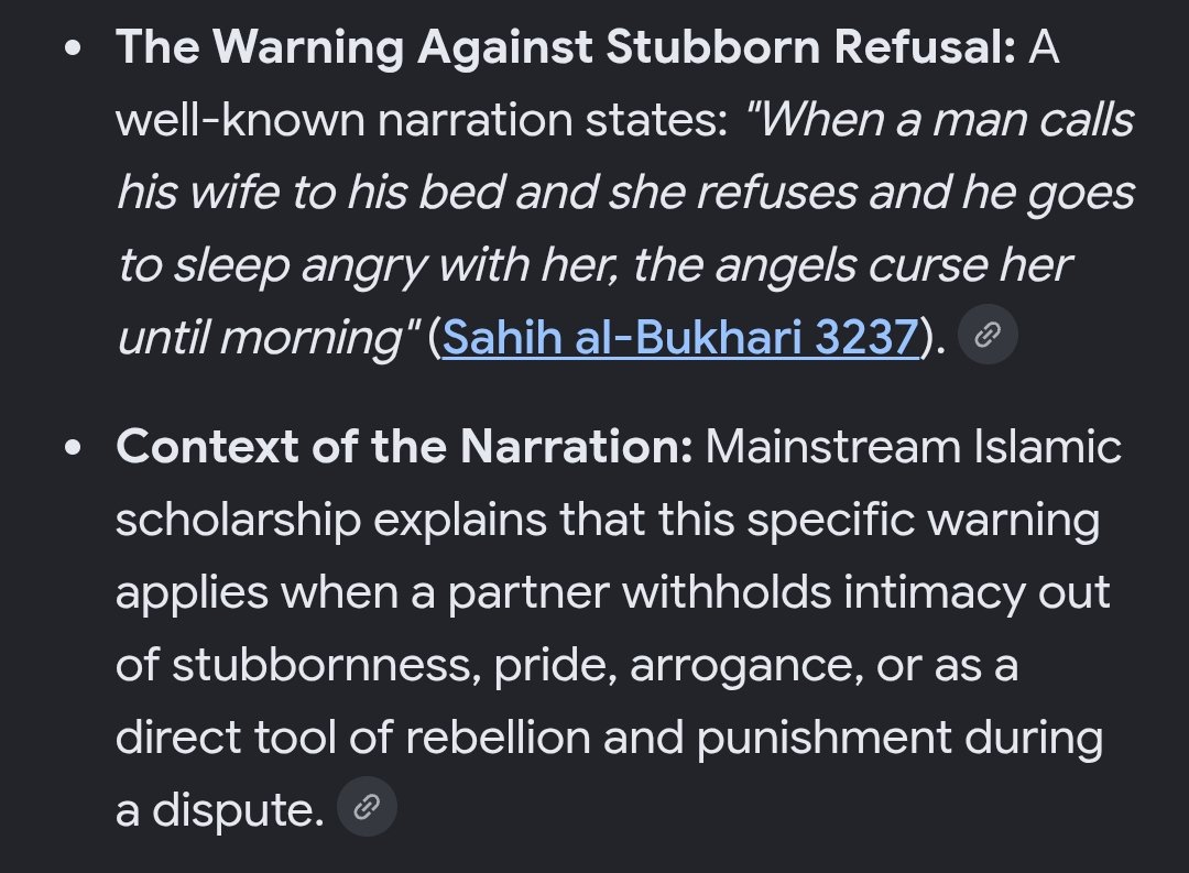 crypthicccc_'s tweet photo. @heyounaN not in the Quran but a hadith thats misunderstood by a lot of people but also weaponized by some to spread islamophobia. the hadith talks about women who use sex as a weapon in the relationship to manipulate the man. its not about when women genuinely don't feel like it. https://t.co/pq5fSsbiaG