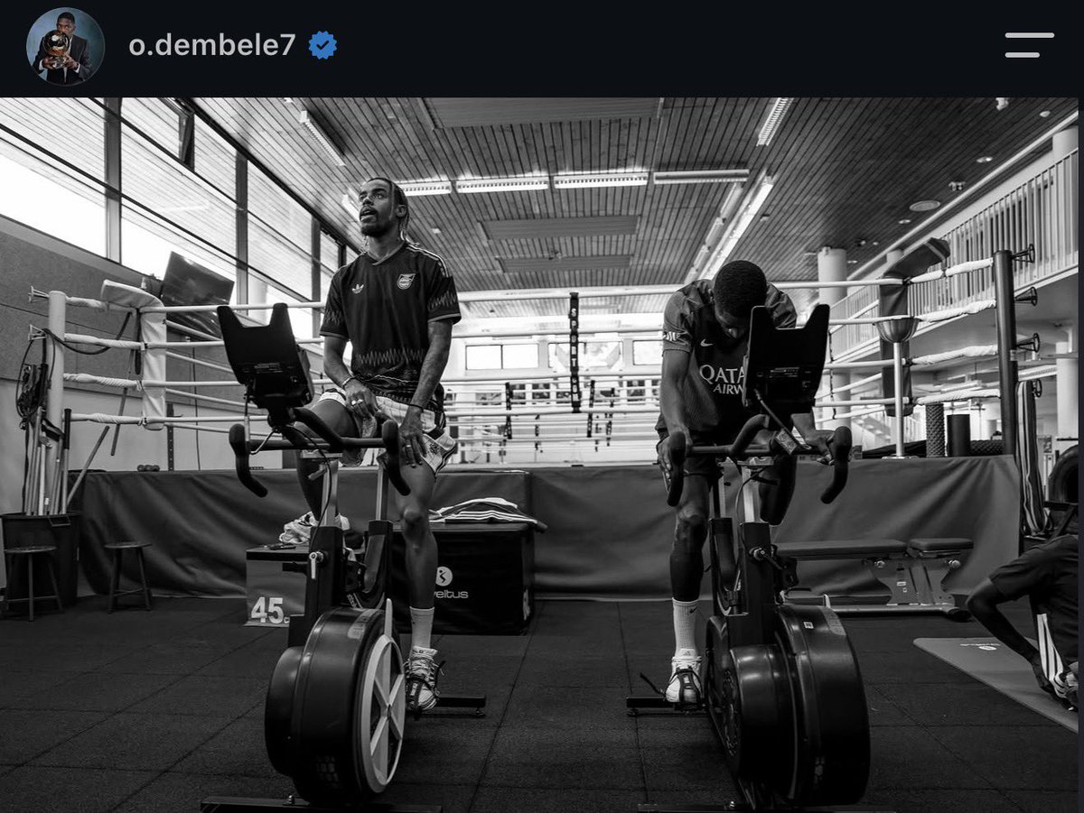 Julien_27LS's tweet photo. Le nouveau post insta de Dembélé en compagnie de Barcola, ça s’entraîne fort ❤️💙 https://t.co/KrNr7gRV5D