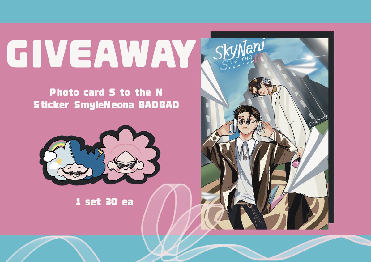 Sandyforsea07's tweet photo. ☁️pls kindly RT🌸

🩵SKYNANI S TO THE N FANCON🩷

Photo card + Sticker (30 set)

🗓️Date : 19 Sep 2026
📍Location : Thunder Dome
⏰Time : TBA

Photo Card Artwork by @Sandyforsea07 
Sticker Artwork by @mwibmwub 

See you soon🫶

#SkyNaniSToTheNFancon #Skynani #สกายนานิ https://t.co/lwb6MFRUeu