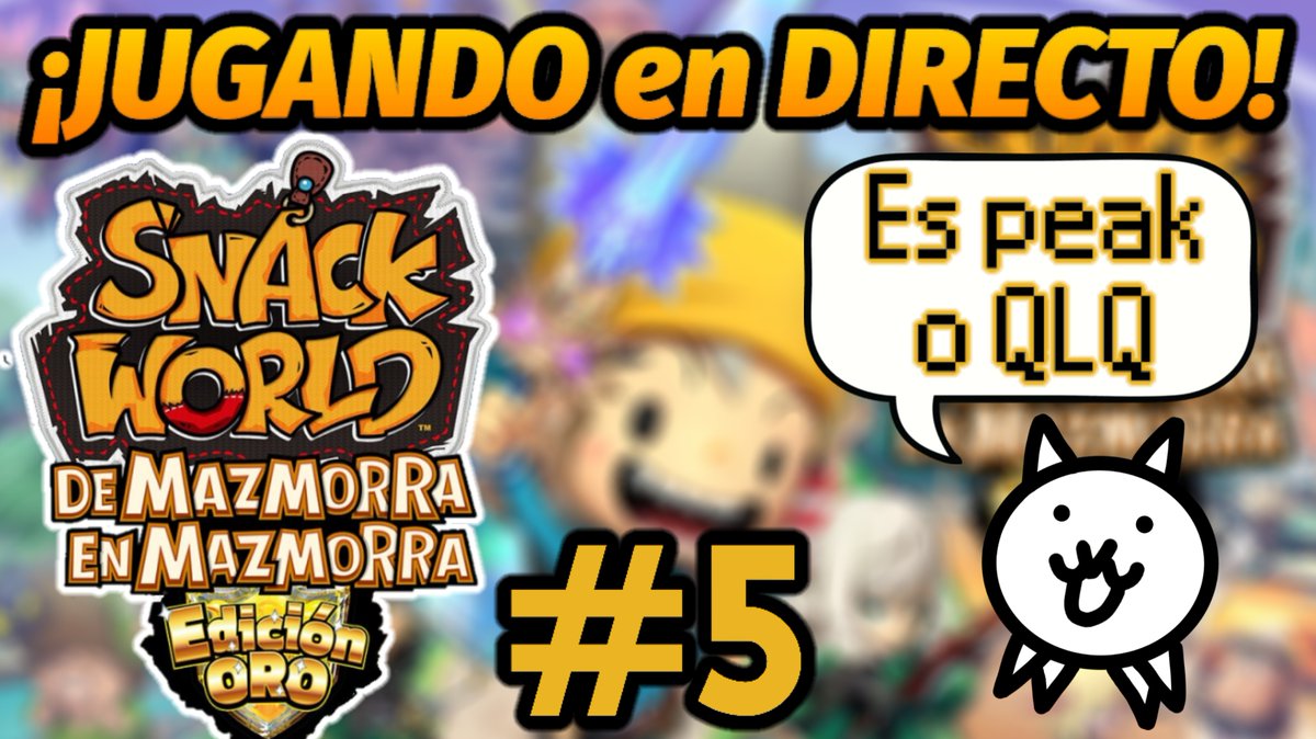 Roscar878's tweet photo. ¡Nos vemos esta tarde a las 18:00 CEST con la continuación de SNACK WORLD!
Es un juego divertido de pelotas, nos os lo perdáis! :3

Enlace aquí abajo :p https://t.co/WOoMKgGny3