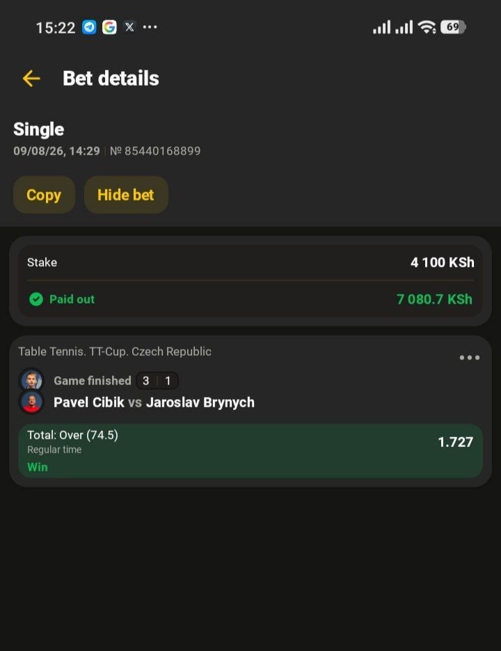 printer_tips's tweet photo. Congratulations  those stake 
🎉🎉🎉🎉🎉🎉🎉 Table tennis 🏓 
🍀🍀🍀🍀🍀🍀🍀🍀🍀🍀🍀🍀🍀
Boooooooooooooooooom Successful 🥳 
For next make sure to have AfroPari account and deposit 

Register Afropari and deposit 
https://t.co/lDsxylFBVG
Bonus promocode 👉HES254 https://t.co/CabJbO92i3