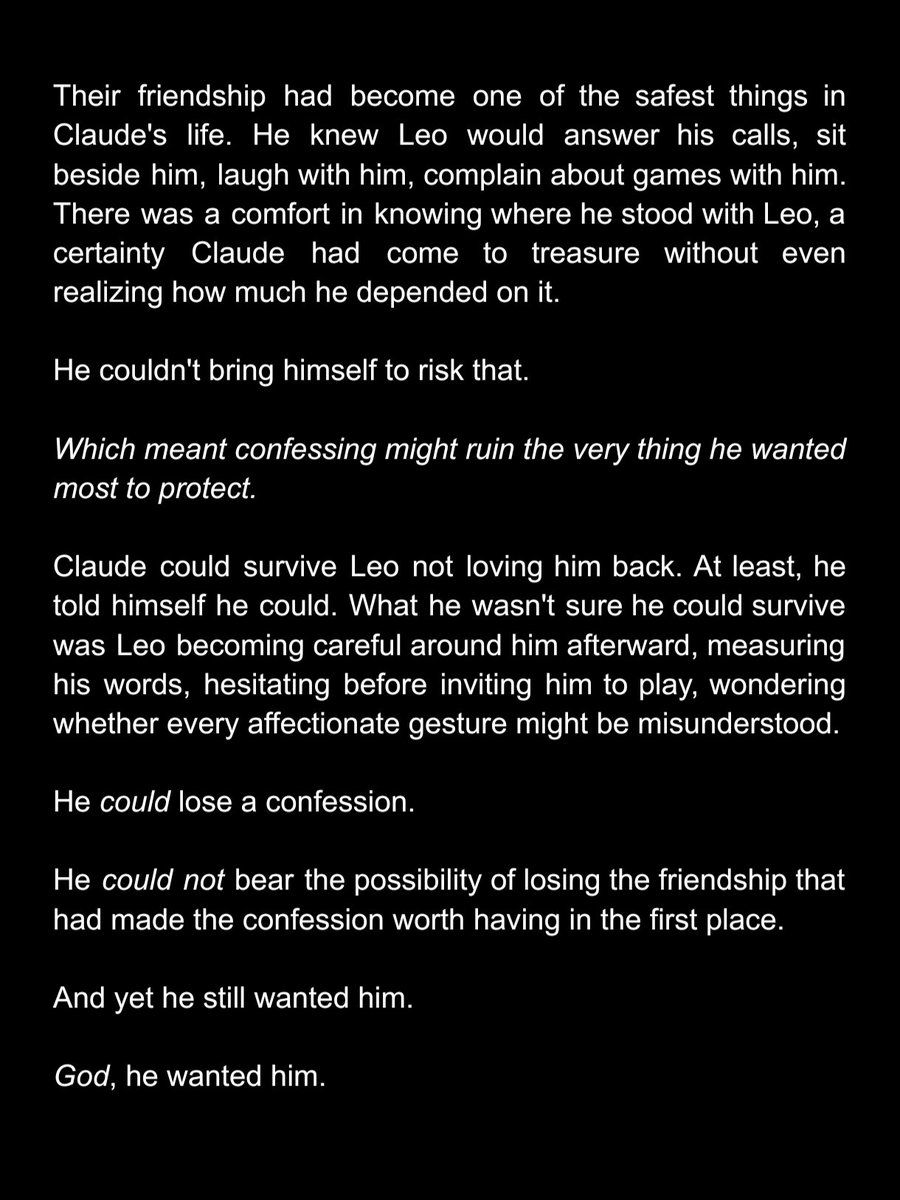 soul_du0's tweet photo. a #kugamark drabble;

❔ has a perfectly good friendship with 📖 and a deeply inconvenient desire to make him his. he's beginning to realize those two things may not coexist as easily as he'd hoped. (❔ pov) https://t.co/FNI14jk4aG
