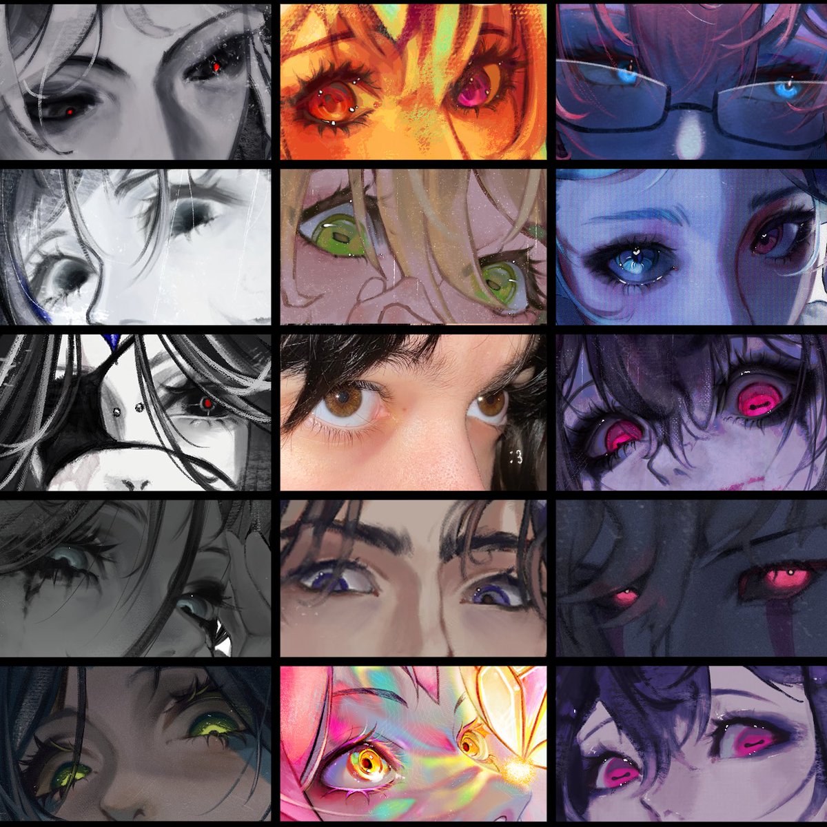 p0chya_'s tweet photo. art vs artist eyes :D 2026 edition https://t.co/ZnV7luNlUf