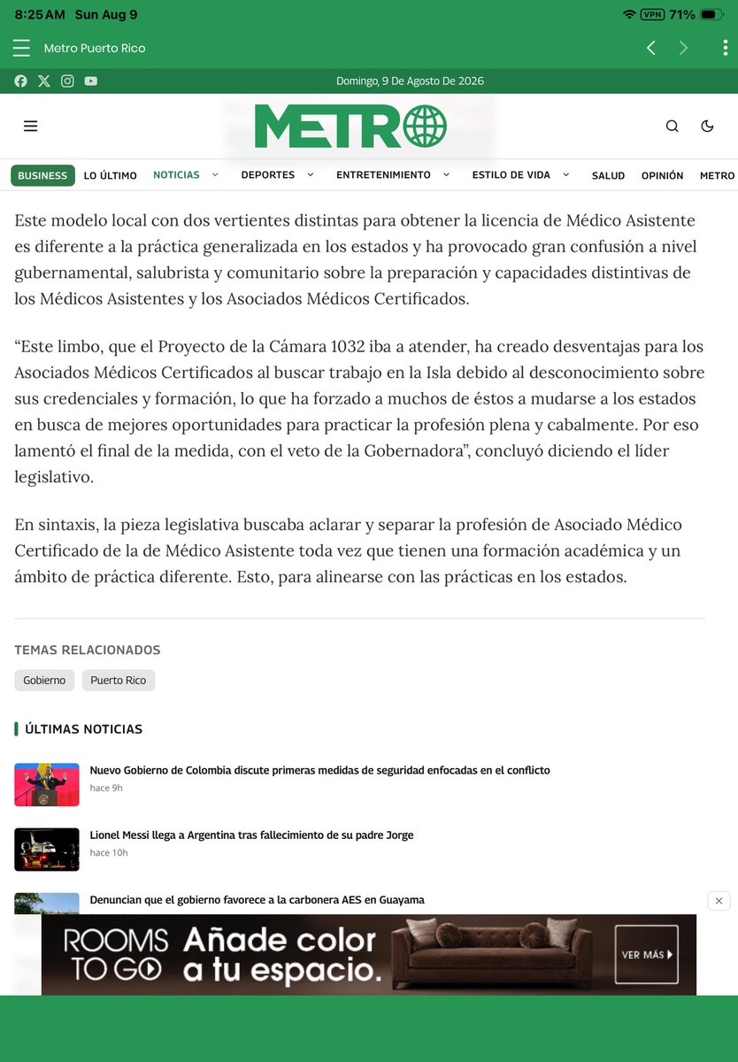 DAVILACOLON's tweet photo. Prometieron en campaña aumentar recursos salubristas ante la escasez de médicos, su propia legislatura aprueba proyecto para licenciar asistentes de médicos, y porque el mediquíto 🐁que dirige Salud entiende que eso es competencia, Su Alteza Real 👸veta el proyecto🚯ESO SI ES TRAICIONAR LA ESTADIDAD‼️