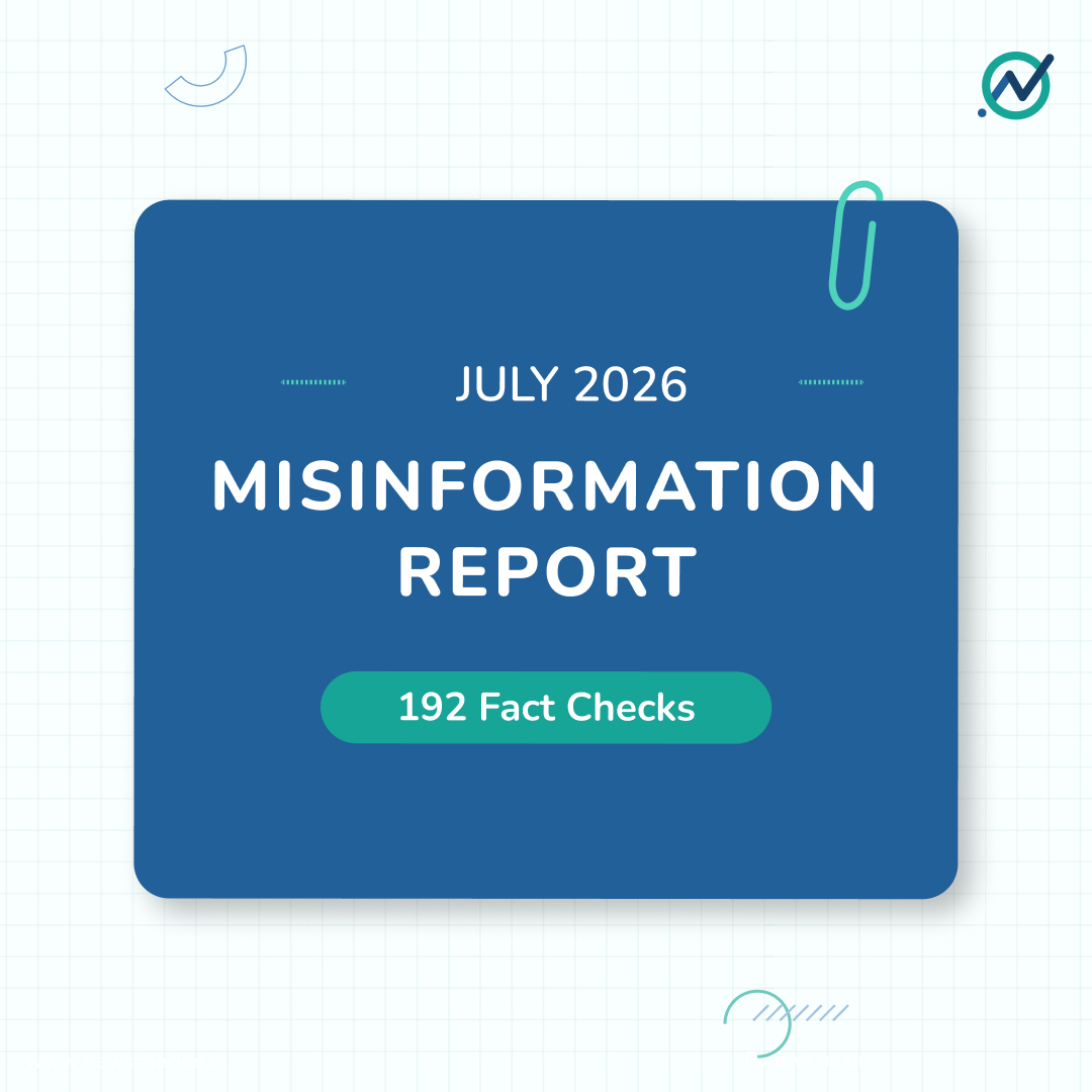 NewscheckerIn's tweet photo. What shaped the misinformation landscape in July 2026? From politics and national issues to AI-generated content and viral videos, here's our analysis of 192 fact-checks revealing the key trends, narratives, and formats driving misinformation online.
🧵(1/11) https://t.co/qVWiHyvzbA