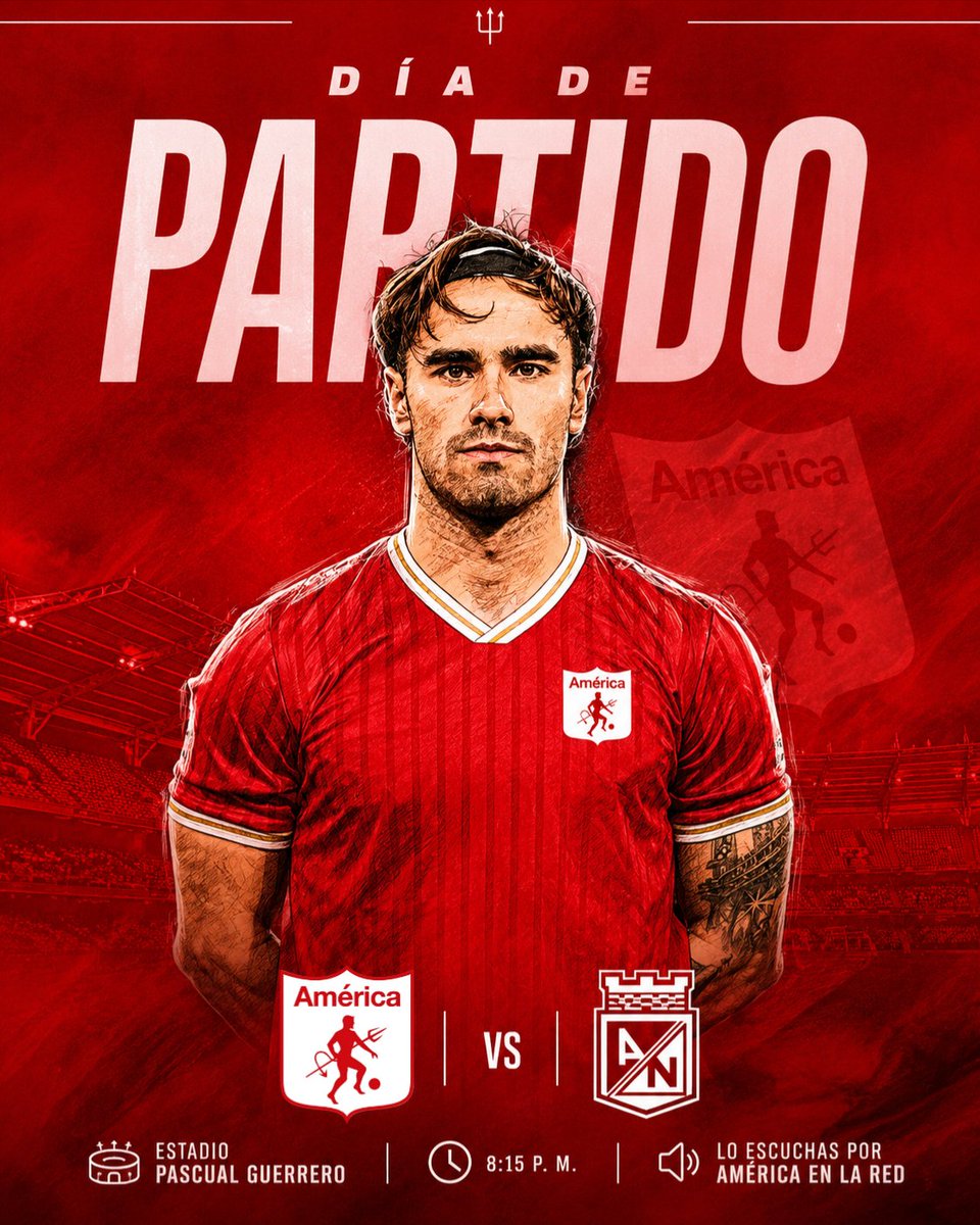 Americaenlared's tweet photo. 👹🔥 ¡HOY JUEGA EL ROJO! 🔱 https://t.co/rqsHYSTbAq