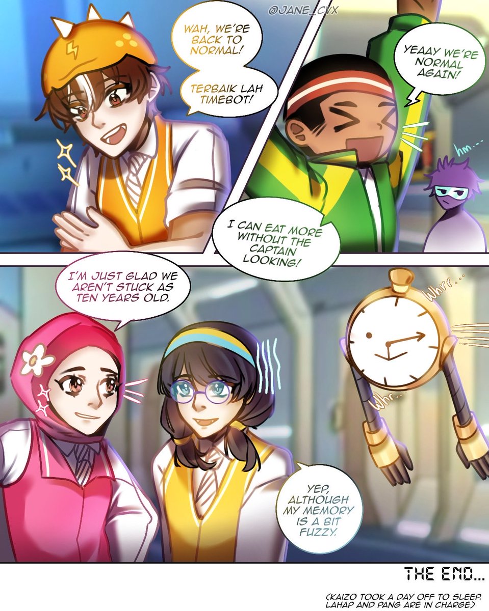 Rainellecv's tweet photo. BBB short comic⚡️
Part 3 

They don't have clear memory of two days ago

#kaptenkaizo #boboiboy #fang #ying #yaya #gopal https://t.co/3Zy4OZ0USH