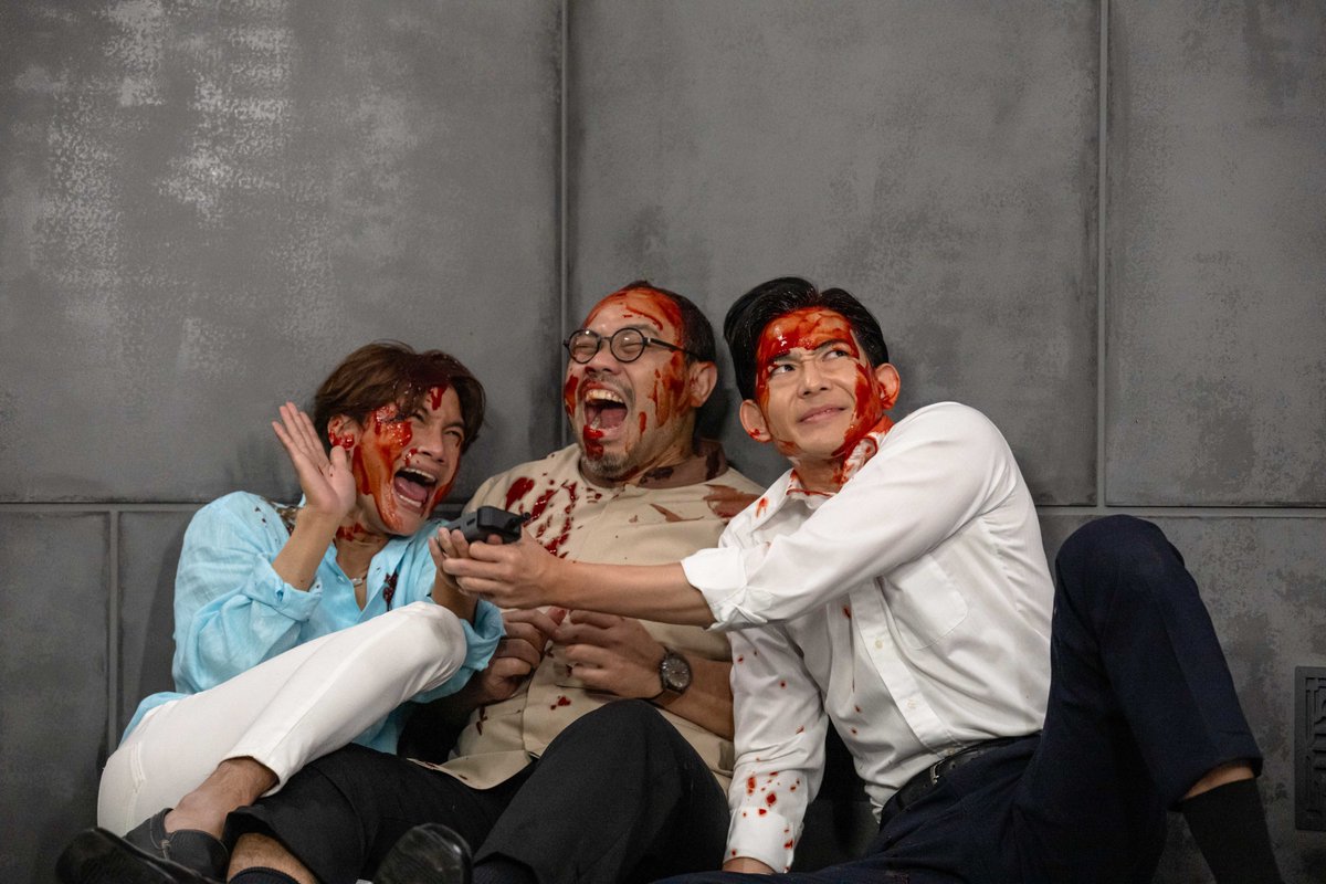TBS_VIVANT's tweet photo. 🔴 #VIVANT 放送中 ⚫️

新庄&amp;チョッキー＆ファイサル
決死の行動に💣

#VIVANTep13 https://t.co/wYnt5jMRaI