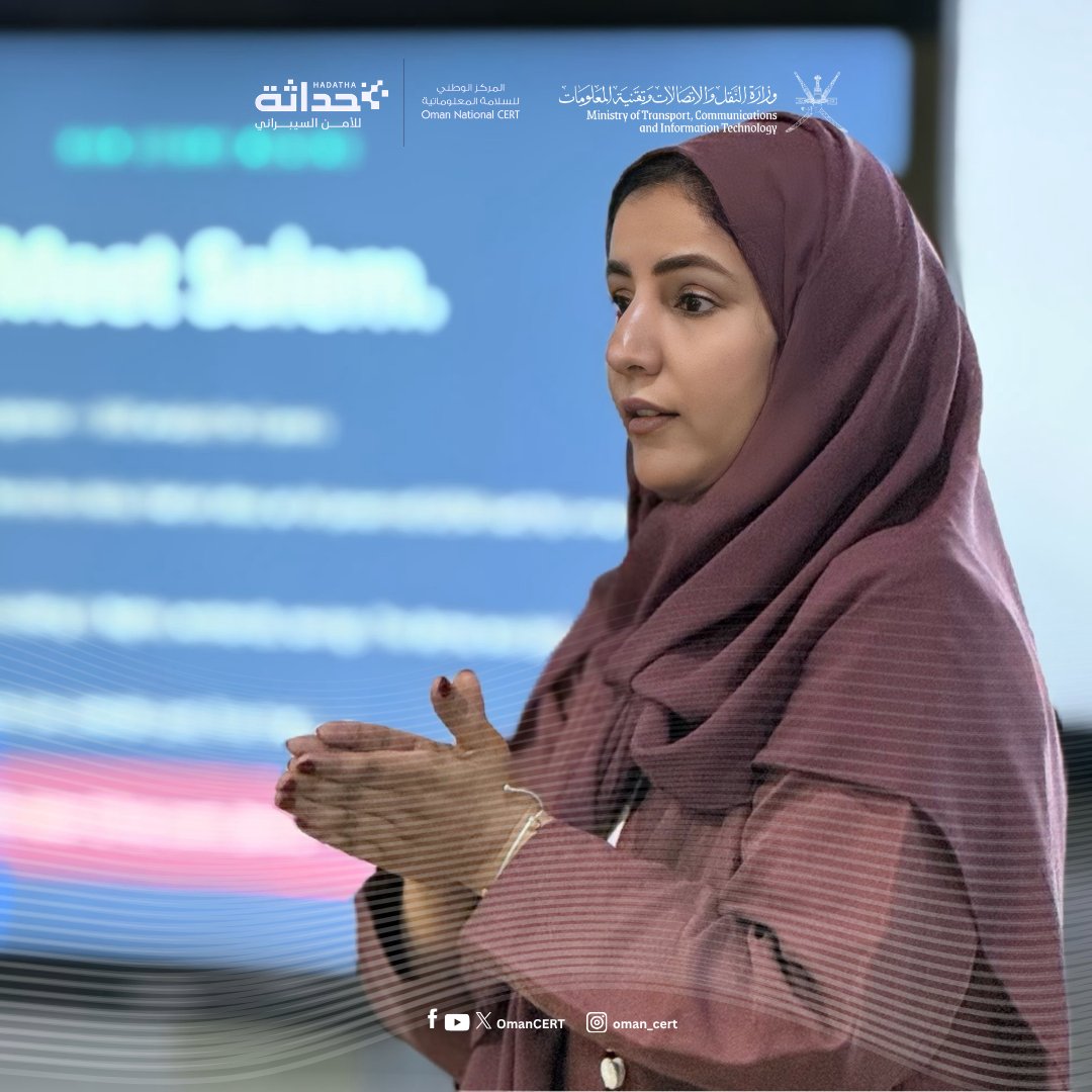 OmanCERT's tweet photo. ✨ من الفكرة تبدأ الرحلة… ومن فهم السوق تولد الفرص.

كل الشكر والتقدير لأخصائية ريادة الأعمال رقية الحاتمي – كلية الشرق الأوسط، على تقديم ورشة «من الفكرة إلى الفرصة»، والتي تعرّف خلالها المتدربون على عقلية رائد الأعمال، واختبارات الفرصة الأربعة، ومهارات التحقق السريع من السوق.

#مراكز_حداثة #حداثة