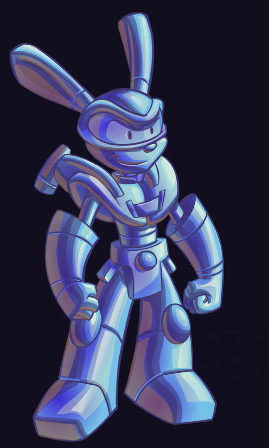 GabrielValles's tweet photo. For traditional artists like us who are using AI with our hand-drawn characters, it can take hours to get the model to work properly.

The problem with stylized 2D art like ours is that it doesn’t translate 1-to-1 into 3D. Noses may be off-center, eyes may be asymmetrical, and so on. And sometimes it just doesn't know what to do with unique features like this character's shoulder-mounted jetpack.
If you use the word "jetpack" in the prompt, it will add a traditional-looking jetpack. 

You have to manually tweak the renders in Photoshop and go back and forth showing the AI what you want it to do. It’s a lot like sculpting.