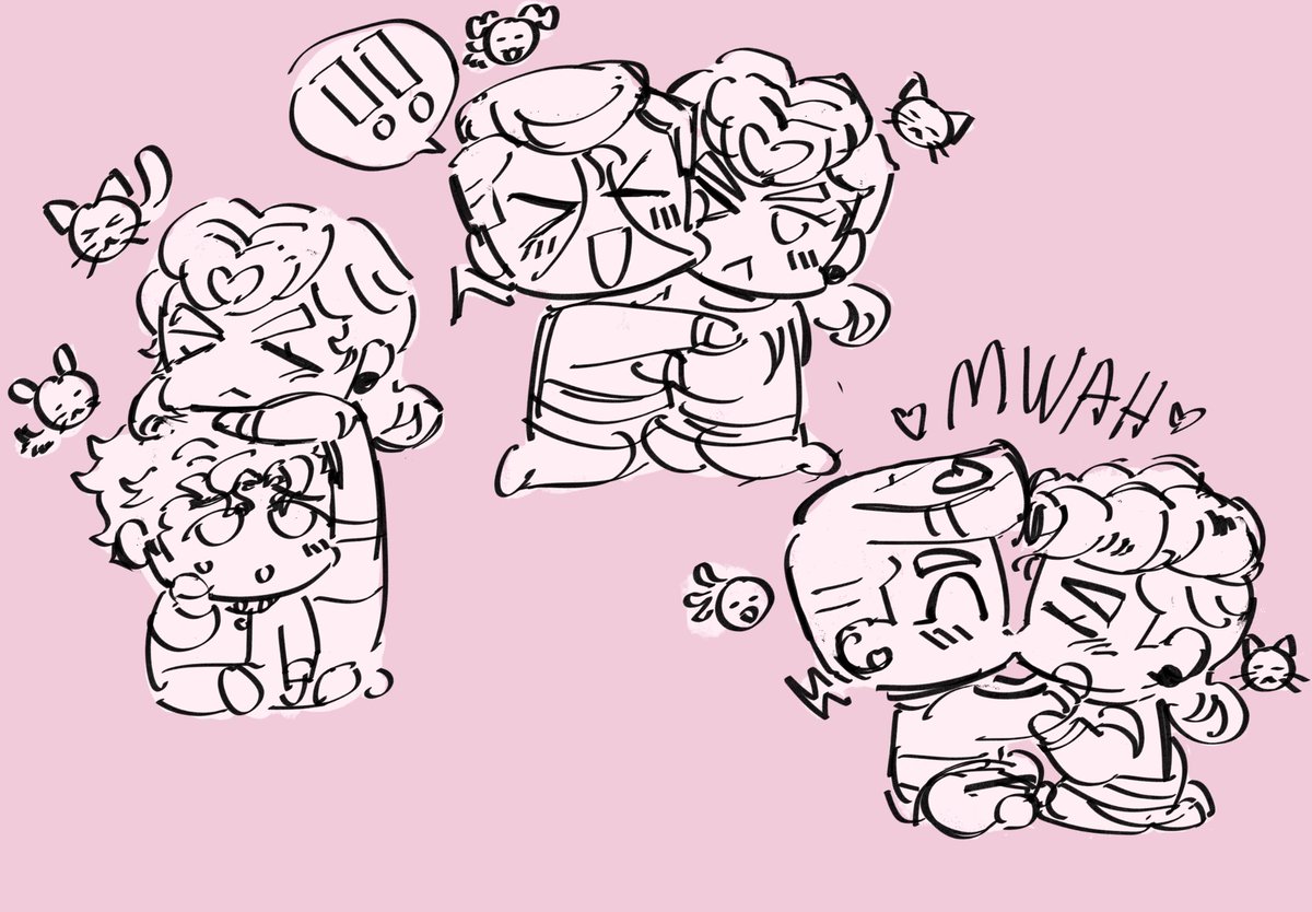 Gloobgorb's tweet photo. I was way too lazy to make full sketches of my #jjbapart4oc Kayo with #Josukes little trio IDK! THESE ARE KINDA BUTT HOWEVER I DONT REALLY CAAAAARE. #jjba #jojooc #oc #jjbap4 #jjbapart4 #jojopart4 #jjbaoc #Okuyasu #Koichi https://t.co/VgPl8Edgx1