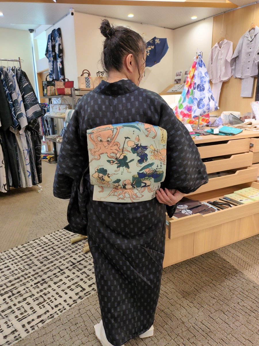 kimonostation's tweet photo. ちくちく和裁教室に素敵なきもの姿でお越しくださいました💕
#着物コーデ #着物好き
#京都 #きもの https://t.co/ai6j1mjgPW