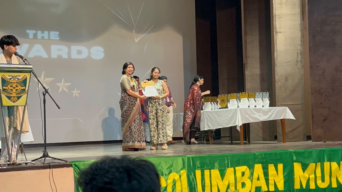deepshikha_de's tweet photo. My 291st award! First place in International Press in Columban MUN 2026 @ St Columba's school

#deepshikha @dmgbnagar @MedhaRoopam @Noida7x @LadyIFSOfficers @MinistryWCD @Annapurna4BJP @savitrii4bjp @dr_maheshsharma @PankajSinghBJP @myogiadityanath @2aarushde https://t.co/JWnZ88LfIf