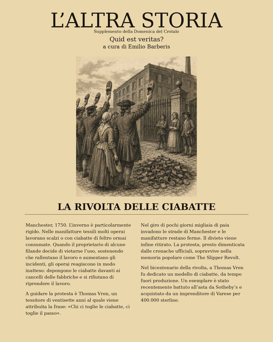 rober59f's tweet photo. Debutta l'#Altrastoria supplemento domenicale del #Crotalo a cura di Emilio #Barberis. Fatti e aneddoti al limite tra vero e verosimile. https://t.co/30c5R6lvFy