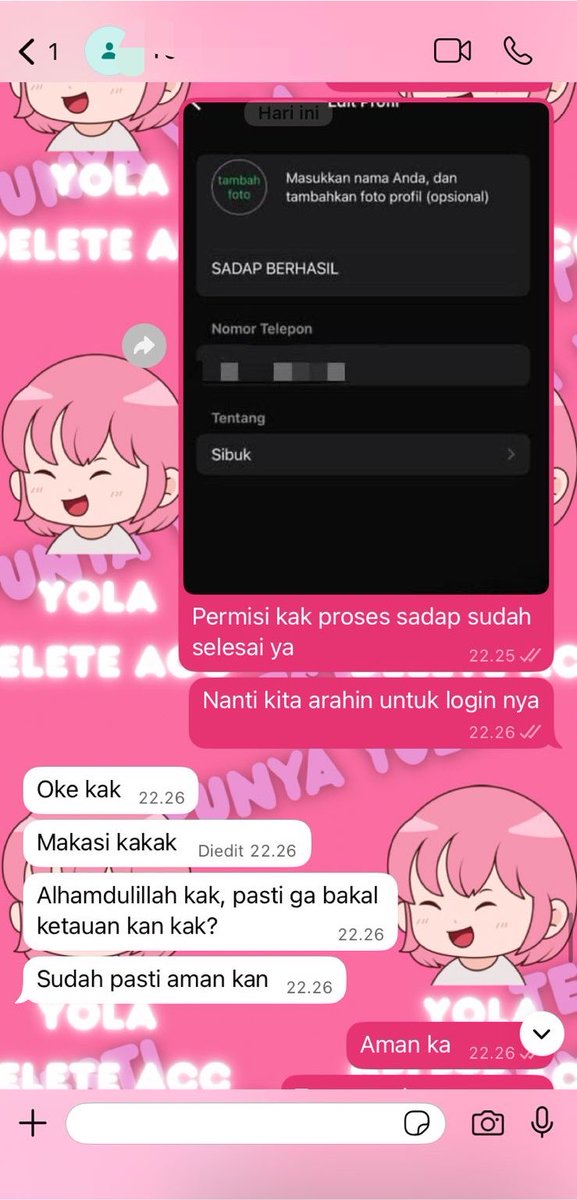 gerxtak's tweet photo. JASA PEMULIHAN AKUN/DELETE AKUN, PROSES FAST &amp; BERGARANSI 

KENDALA :#zonauang
🍓PULIHKAN CHT WA LAMA
🍓JASA SADAP WA/IG
🍓LUPA PASWORD &amp; LUPA DATA2
🍓JASA HAPUS AKUN ALL SOSMED
🍓JASA PEMULIHAN AKUN
GOGGLE ,GMAIL,INSTAGRAM,TWITER, FB,TIKTOK,DLL #zonajajan

 -->thx wa di bio.. https://t.co/4FnpG4BIHu