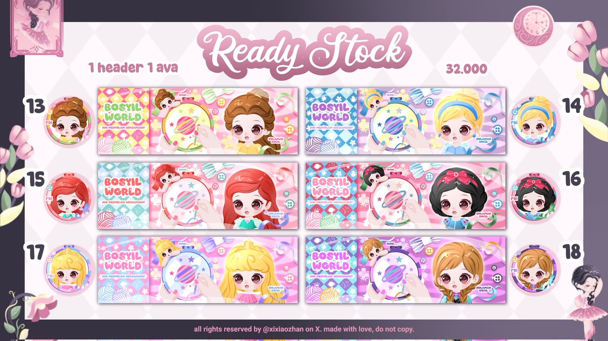 xixiaozhan's tweet photo. ㅤ 
    ꒰ ໋₊ bantu RT, thank you୭ᵎᵎ૮˃‌֊ ˂‌ ა♥︎🎀ᩙ
 
   HawOoo aku ada 2️⃣4️⃣ ready stock .  🌸 🧸muse princess 👸🎀  price in pic bisa bundle wabis ׅ⋆ ׅ🍭👛  take by dm sebut nomor saja ya ⊹☘️❕⋆°

#bealanja 🧁🍭 https://t.co/6fJNcKSTos