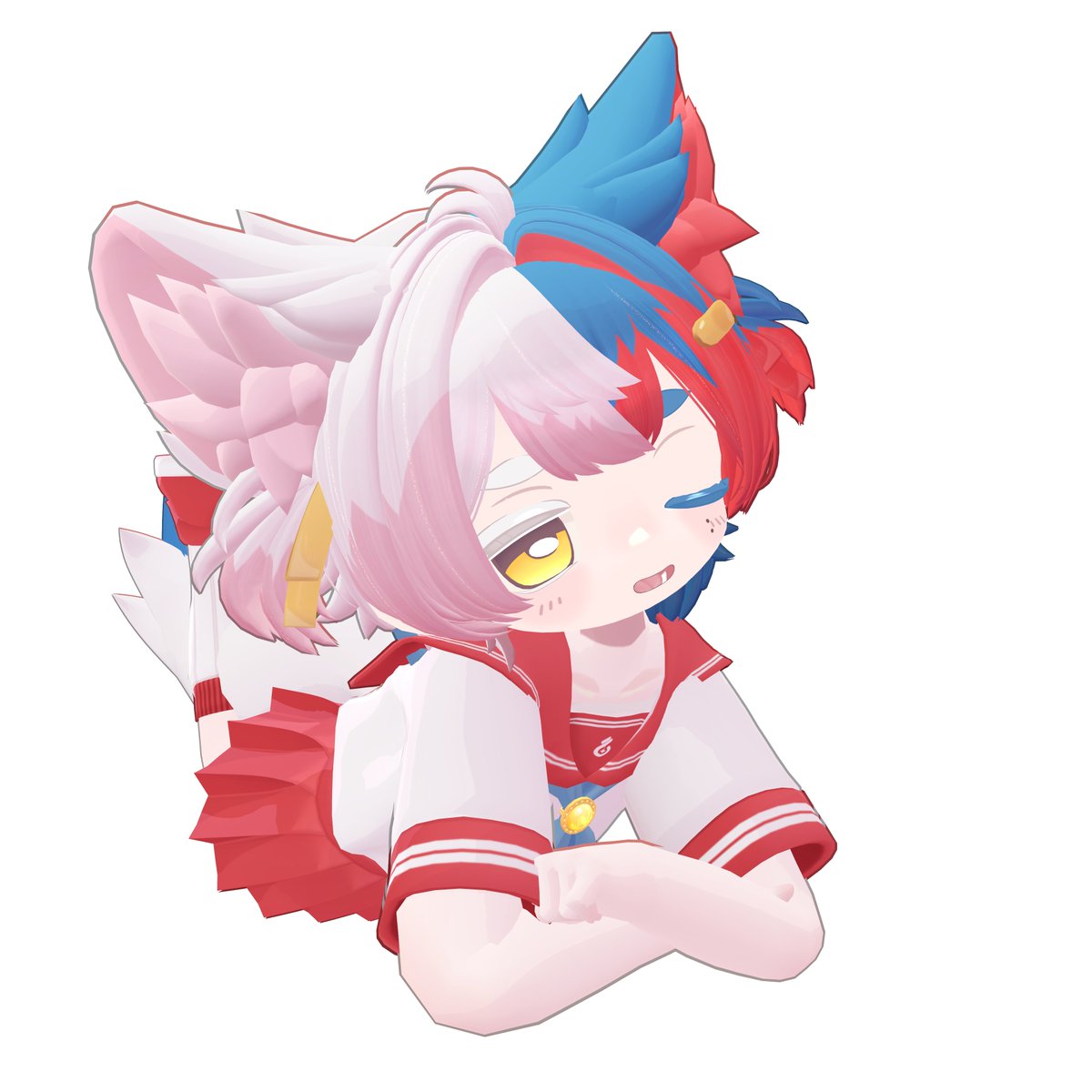 hasuki_613's tweet photo. この度、Drizveil様のサシミ=ホーミィちゃんのテスターを務めさせていただくことになりました～
Xi君のお友達の男の子！

かわいい表情にでかいしっぽ！！
動くとパーティクルも出てくるし、AFKもかわいい！！

とにかくかわいい…
#Sashimy_3D #DrizveilAVA https://t.co/bBHyHh0fWM