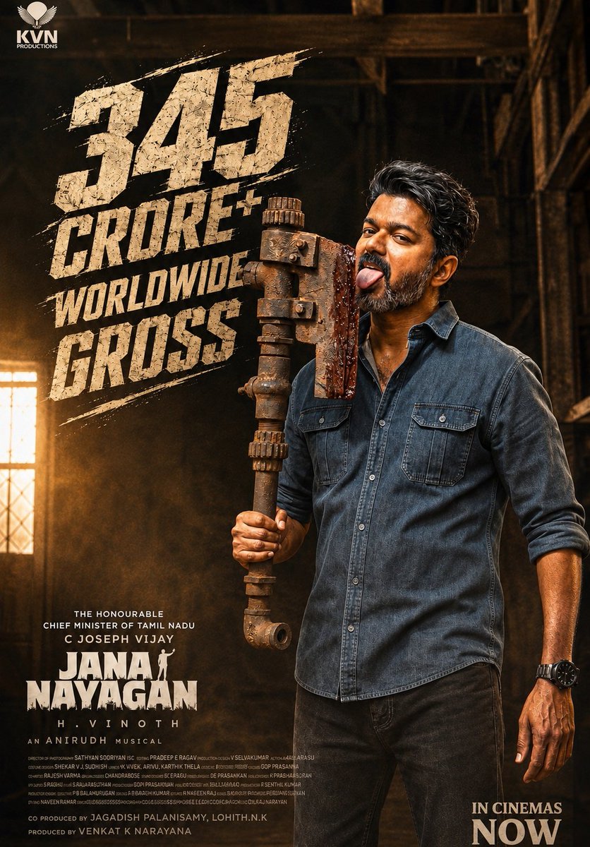 David_Billaaaaa's tweet photo. #JanaNayagan 17 Days worldwide Collection ₹345CR+ @actorvijay 🥵🔥📈 https://t.co/1eYiWY1NXa