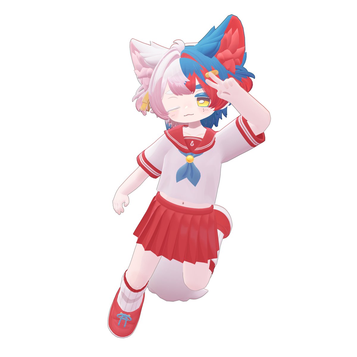 hasuki_613's tweet photo. この度、Drizveil様のサシミ=ホーミィちゃんのテスターを務めさせていただくことになりました～
Xi君のお友達の男の子！

かわいい表情にでかいしっぽ！！
動くとパーティクルも出てくるし、AFKもかわいい！！

とにかくかわいい…
#Sashimy_3D #DrizveilAVA https://t.co/bBHyHh0fWM