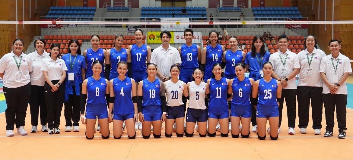 keiIuchi's tweet photo. HERSTORY MADE! 🤩

🇵🇭Philippines won their FIRST ever silver medal at the SEA VCup after defeating 🇮🇩Indonesia in 4 sets!! 🔥

CONGRATS ALAS PILIPINAS! 👏😭💙

#SEAVCup https://t.co/hOcOInNlD2