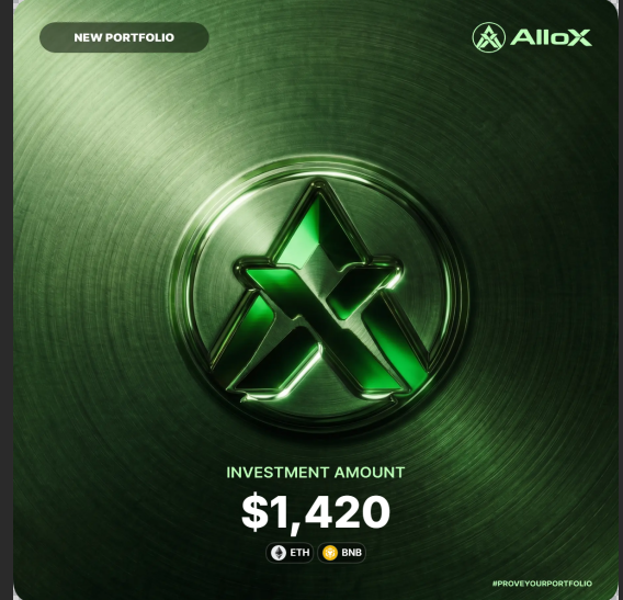 stevens12240's tweet photo. Just proved my portfolio on @alloxdotai 🚀

#ProveYourPortfolio #AlloX https://t.co/nEPhkFQ2cq